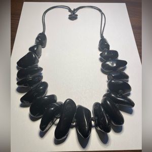 Black stone necklace